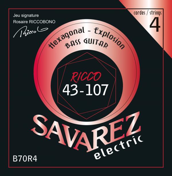 Savarez Focus F70L4 Jeu de 4 cordes pour Basse Tirant 45-100